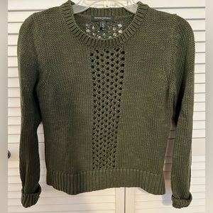 Banana Republic Factory sweater, XS petite. Olive green